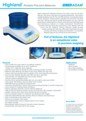 Adam Equipment Highland HCB 123 - Portable Precision Balance