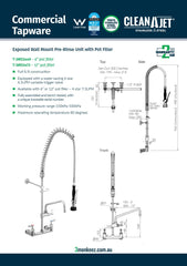 3Monkeez T-3M53473 - Exposed Wall Mount Pre-Rinse