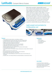 Adam Equipment Latitude LBX 30 - Compact Bench Scale