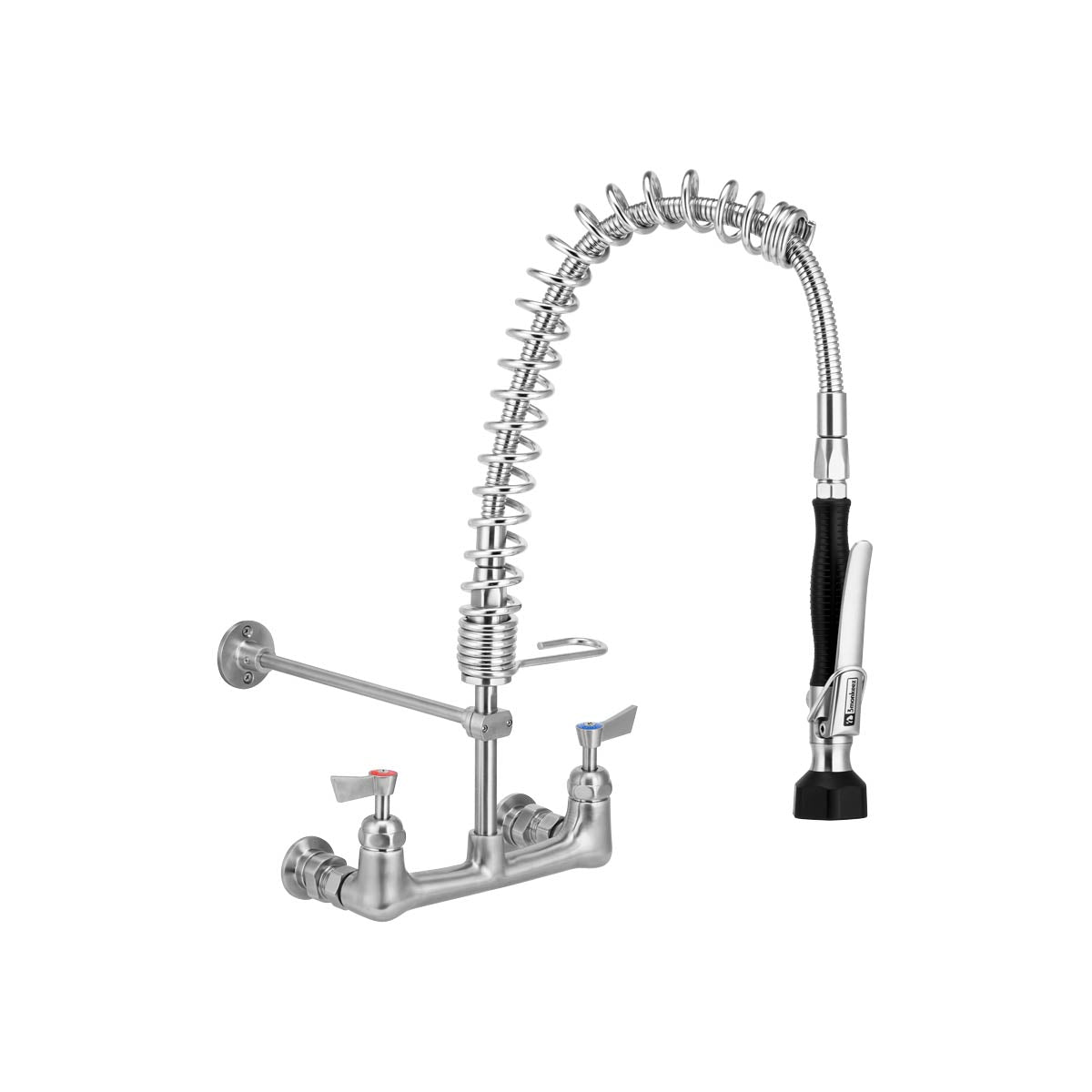 3Monkeez T-3M53430-C - Compact Stainless Steel Exposed Wall Mount Pre-Rinse