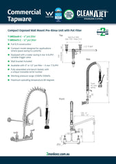 3Monkeez T-3M53473-C - Compact Exposed Wall Mount Pre-Rinse