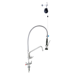 3Monkeez T-3M53512 - Stainless Steel Line Retractor Dual Hob Mount Pre-Rinse