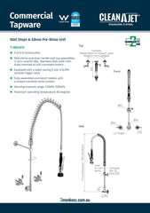 3Monkeez T-3M53810 - Stainless Steel Wall Stops & Elbow Pre-Rinse