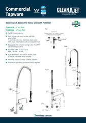 3Monkeez T-3M53816 - Stainless Steel Wall Stops & Elbow Pre-Rinse