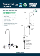 3Monkeez T-3MSS-HMSBFB - Hob Mounted Infrared Sensor Bottle Filler